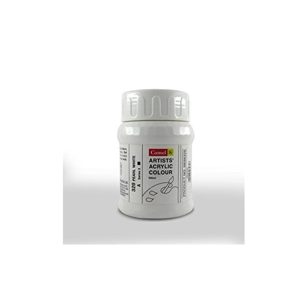 Camel Artist Acrylic Colour 500ml Jar - Pearl White