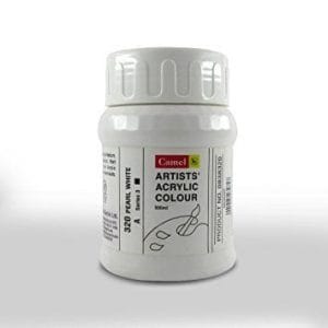 Camel Artist Acrylic Colour 500ml Jar - Pearl White