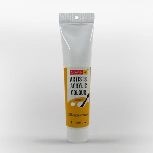 Camel Artist Acrylic Colour 120ml Tube - Indian Yellow camel acrylic indian yellow Camel Artist Acrylic Colour 120ml Tube - Indian Yellow