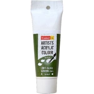 Camel Artist Acrylic Colour 120ml Tube - Olive Green