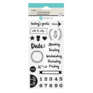 Hampton Art Clear Stamp - Todays Goals