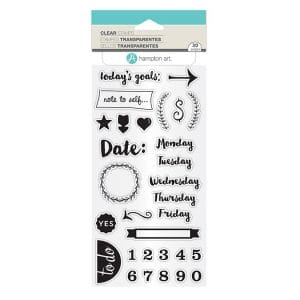 Hampton Art Clear Stamp - Todays Goals