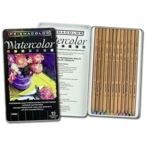 Prismacolor Watercolor Pencils - Set of 12 pencils