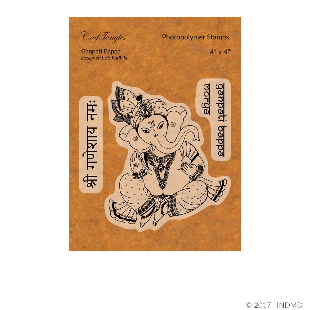 CrafTangles Photopolymer Stamps - Ganpati Bappa 32 Ganpati Bappa craftangles photopolymer Stamps CrafTangles Photopolymer Stamps - Ganpati Bappa