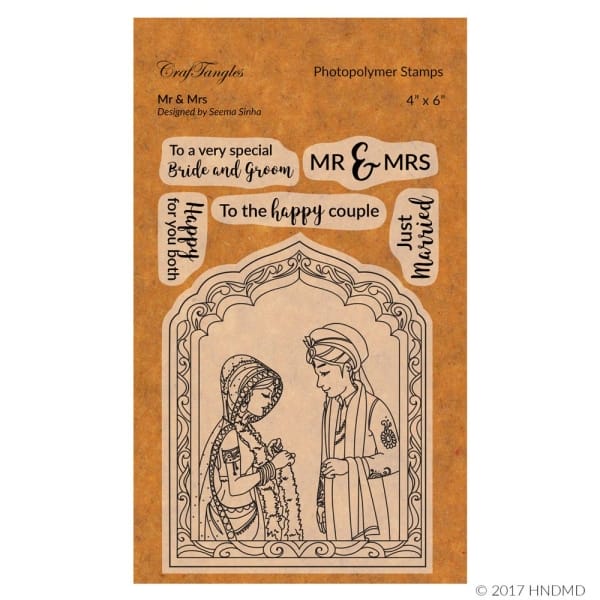 CrafTangles Photopolymer Stamps - Mr and Mrs