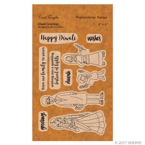 CrafTangles Photopolymer Stamps - Diwali Greetings