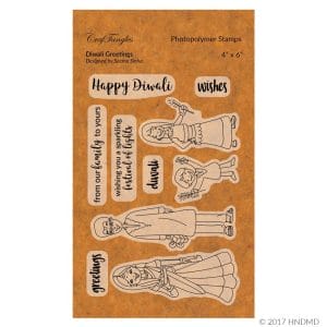CrafTangles Photopolymer Stamps - Diwali Greetings