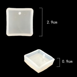 Square Pendant Silicone Jewellery Mould