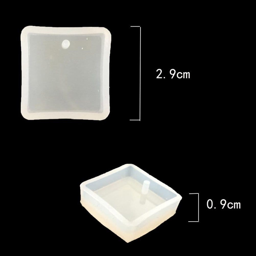 Square Pendant Silicone Jewellery Mould CAMOLD 371 clay mold square pendant Square Pendant Silicone Jewellery Mould