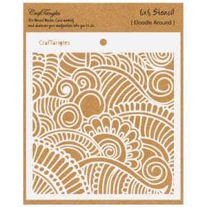 CrafTangles 6"x6" Stencil - Doodle Around
