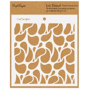 CrafTangles 6"x6" Stencil - Paisley Background