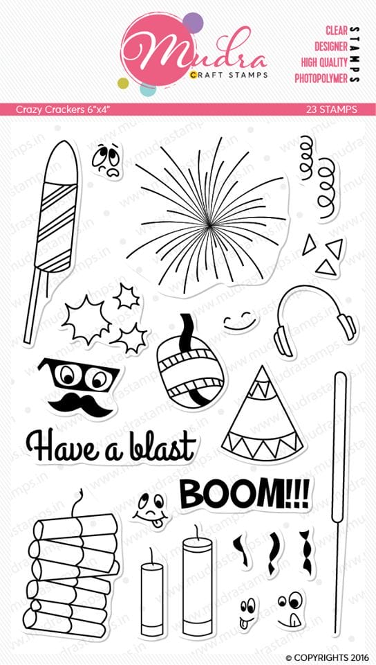 Mudra Craft Stamps - Crazy Crackers
