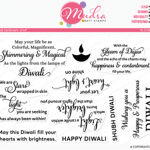 Mudra Craft Stamps - Diwali Sentiment