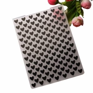 Embossing Folder - Hearts (4"X5.5")