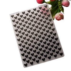 Embossing Folder - Hearts (4"X5.5")