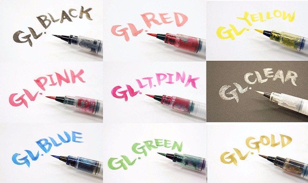 Brush Glitter Marker - Glitter Gold GM 01 glitter brush marker clear 2 GM-01_glitter_brush_marker_clear_2