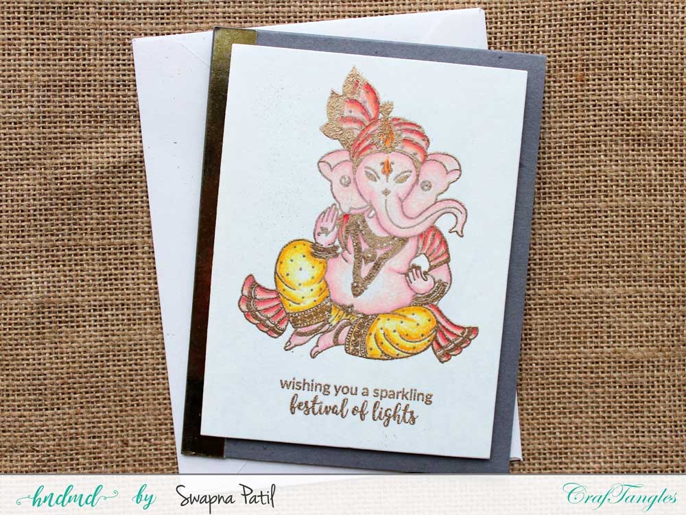 CrafTangles Photopolymer Stamps - Ganpati Bappa Ganpati4 Ganpati4
