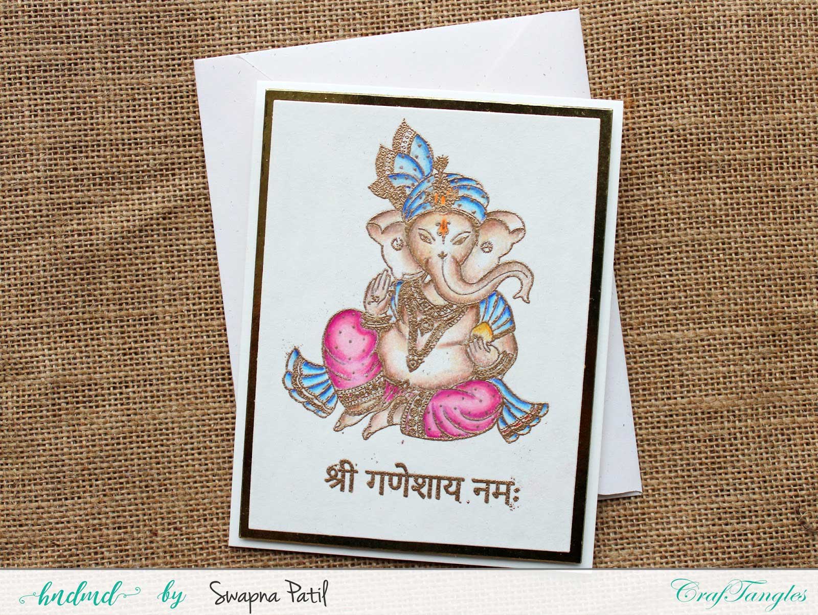 CrafTangles Photopolymer Stamps - Ganpati Bappa Ganpati5 Ganpati5