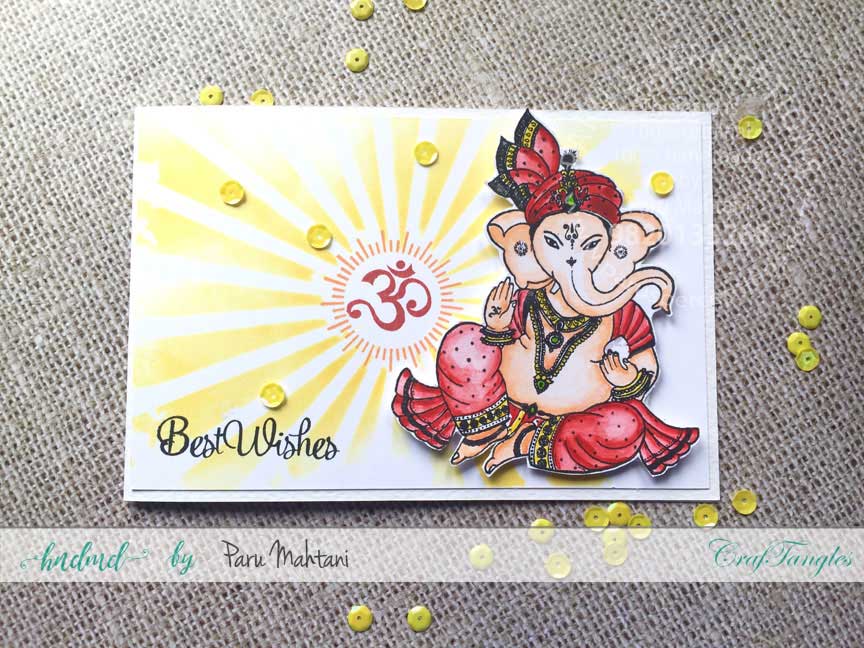 CrafTangles Photopolymer Stamps - Ganpati Bappa Ganpati6 Ganpati6