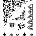 Mudra Craft Stamps - Henna Elements