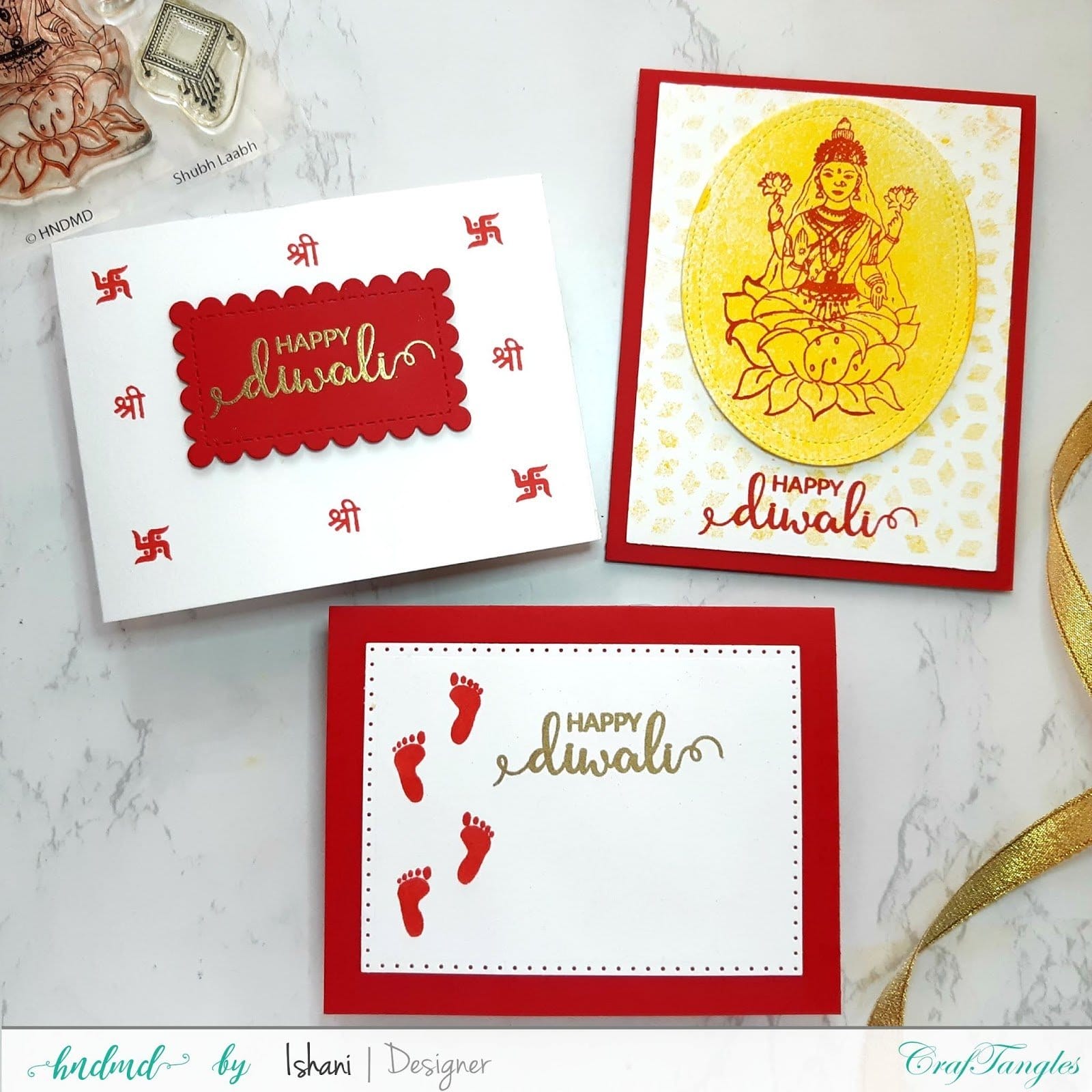 CrafTangles Natural white cardstock A4 (240 gsm) (Set of 10 sheets) Ishani Diwali Cards Ishani_Diwali_Cards