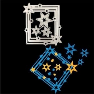 Steel Dies - Frame with Stars (Set of 4 dies)