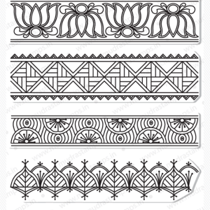 Mudra Craft Stamps - Madhubani Borders