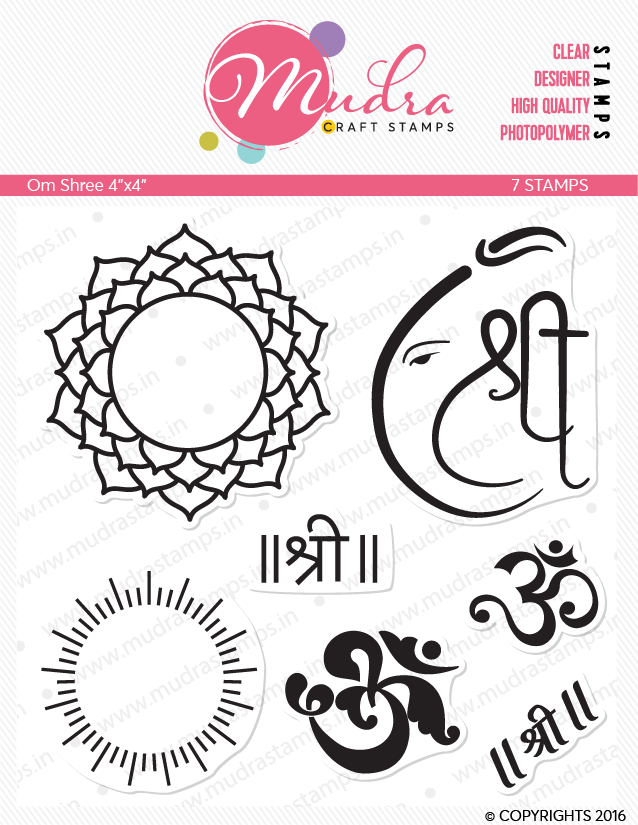 Mudra Craft Stamps - Om Shree Om Shree Mudra Clear Stamp Mudra Craft Stamps - Om Shree