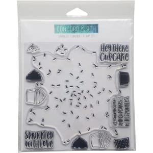 Concord & 9th Clear Turnabout Stamp - Sprinkles (6 by 6 inch)