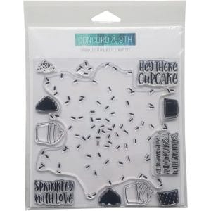 Concord & 9th Clear Turnabout Stamp - Sprinkles (6 by 6 inch)