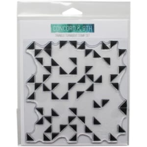Concord & 9th Clear Turnabout Stamp Stamp - Triangle (6 by 6 inch)