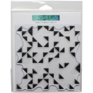 Concord & 9th Clear Turnabout Stamp Stamp - Triangle (6 by 6 inch)