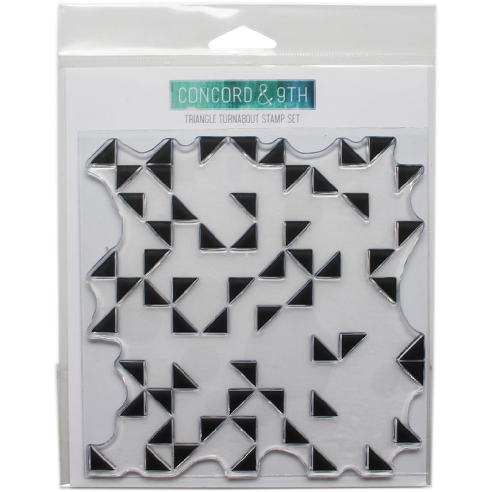 Concord & 9th Clear Turnabout Stamp Stamp - Triangle (6 by 6 inch)