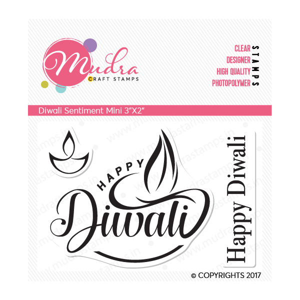 Mudra Craft Stamps - Diwali Mini Sentiment