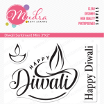 Mudra Craft Stamps - Diwali Mini Sentiment