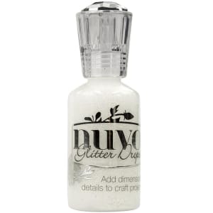 Nuvo Glitter Drops - White Blizzard (1.1 oz)