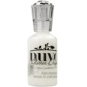 Nuvo Glitter Drops - White Blizzard (1.1 oz)