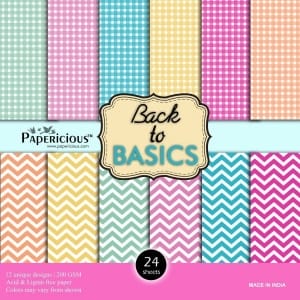 Papericious Designer Collection - Back to Basics (12 by 12 patterned paper)