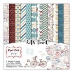 Lets Travel Scrapbook Paper (Pack of 24 sheets) - 12 by 12 inch