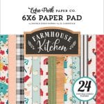 Echo Park Double-Sided Paper Pad 6"X6" 24/Pkg - Farmhouse Kitchen