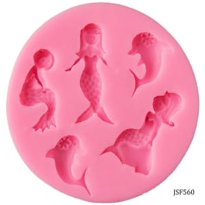 Mini Mermaids Silicone Clay Mould