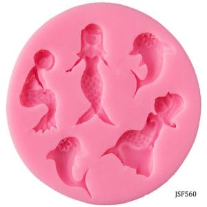 Mini Mermaids Silicone Clay Mould
