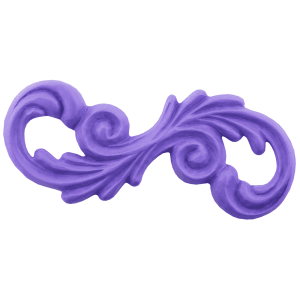 Elegant infinity style Flourishes Silicone Clay Mould