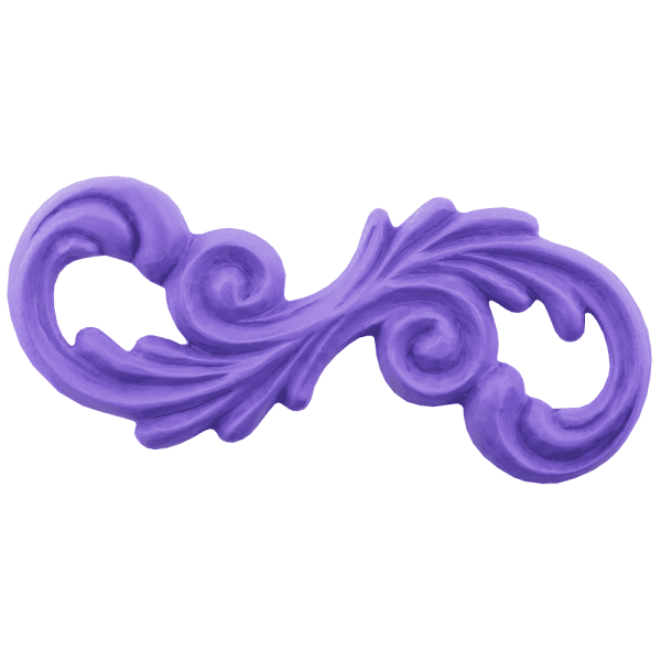 Elegant infinity style Flourishes Silicone Clay Mould