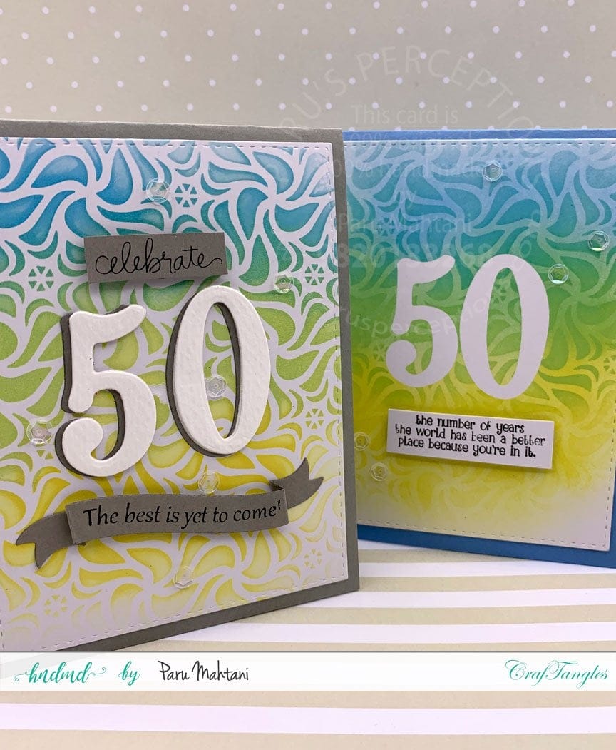 CrafTangles 6"x6" Stencil - Flower Cluster Paru 1 Paru_1