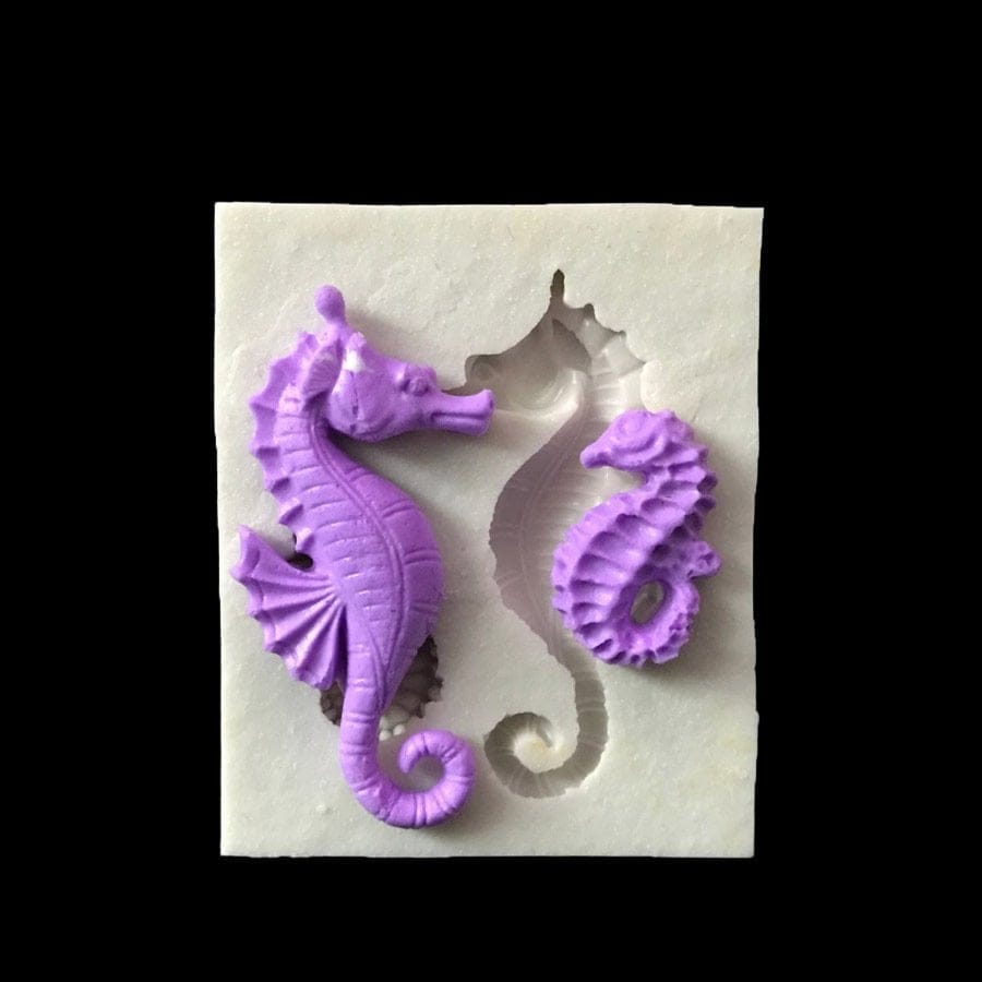 Sea Horses Silicone Clay Mould Silicone molds CAMOLD317 1 Silicone_molds_CAMOLD317_1