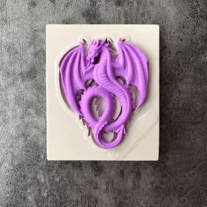 Tatto shaped Dragon Silicone Clay Mould