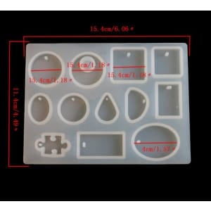 Different Pendant Silicone Jewellery Mould