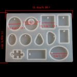 Different Pendant Silicone Jewellery Mould