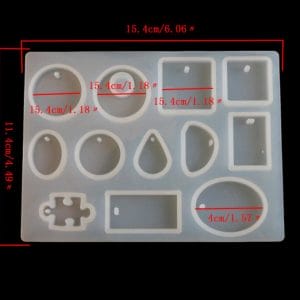 Different Pendant Silicone Jewellery Mould